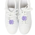 thumbnail image 2 of Unique Bargains 1 Pair Shoelace Charms Flower Fashion Shoe Accessories Light Purple, 2 of 5