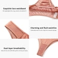 thumbnail image 4 of CINOON Lace Underwear for Women Sexy Invisible Briefs Floral Hollow out Panties, 4-Pack, S-XL, 4 of 5