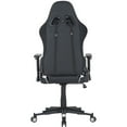 Hanover Commando Black & White Ergonomic Racer Gaming Chair Height Adjustable Gas Lift Tilt
