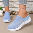 thumbnail image 2 of Rokment Womens Orthopedic Clogs Backless Walking Slides Sandals Lightweight Comfortable Mesh Athletic Nursing Driving Arch Support Mules Slip on Casual Sneakers Summer Fall Blue Size 8, 2 of 5