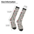 thumbnail image 2 of Sikiie Rose Mix Leopard 3 Knee Socks, High Socks Long Stretchy Sock Women Knee High Stocking, Long Socks for Women, 2 of 6