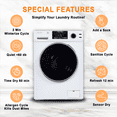 thumbnail image 4 of Equator Digital Compact 110V Vented/Ventless 18 lbs All-in-One Washer Dryer – White, 4 of 19