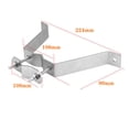 thumbnail image 3 of 2 pack 4” Pareja de pared de trabajo pesado para TV Antena Mast con frenos & Lag, 3 of 5
