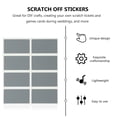 thumbnail image 3 of Milisten 200pcs DIY Scratch Off Stickers Prize Card Self Adhesive Peel and Stick Labels, 3 of 6