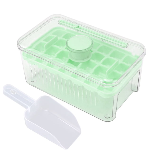 Bandeja para cubitos de hielo ZHCH de fácil liberación Molde DIY ABS y PET para whisky Cóctel Bebidas refrescantes Café Verde 1 capa