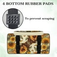 thumbnail image 7 of ZIATUBLE Horse Sunflower Sewing Machine Storage Bag Butterfly with Zippers Carrying Travel Storage Washable Portable Cover Tote Bag Universal Carrying and Storage Sewing Machine Case, 7 of 7