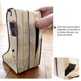 thumbnail image 3 of Zapatos de bolsa de arranque alta reutilizable zapatillas de deporte con cremallera botas cubidas de mano protector protector bolsa para adultos niños organizador accesorios beige grande seitruly HA011885-03, 3 of 7