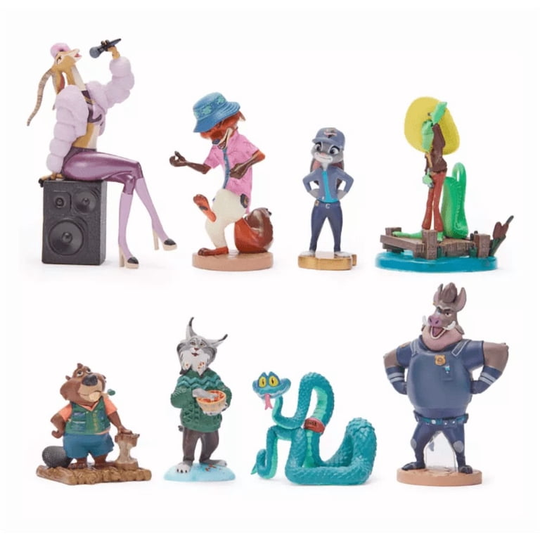 Disney Zootopia 2 Zootopia 8-Piece PVC Figure Set - Walmart.com