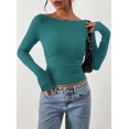 thumbnail image 2 of Remera PRETTYGARDEN 2025 Crop Top de Manga Larga con Frunces Talle M, 2 of 8