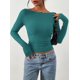 thumbnail image 2 of Remera PRETTYGARDEN 2025 Crop Top de Manga Larga con Frunces Talle M, 2 of 8