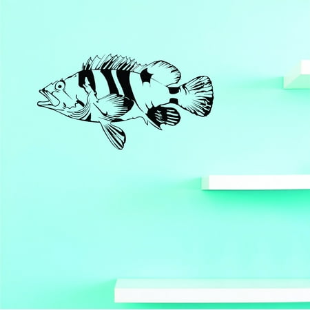 Do It Yourself Wall Decal Sticker Sea Bass Home Decor 20×40 Do It Yourself Wall Decal Sticker Sea Bass Home Decor 20×40
