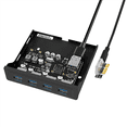 thumbnail image 4 of Panel Frontal USB de 4 Puertos USB 3.0 de 5 Gbps, Concentrador PCIE A USB 3.0 para Bahía de Unidad de Disquete de PC de Escritorio, 4 of 6