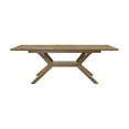 thumbnail image 5 of Mid-Century Modern Wood Rectangular Extension Kitchen Dining Table Brown, 5 of 11