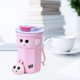 thumbnail image 5 of Taza de café de viaje Taza de café aislada de acero inoxidable de apariencia linda con tapa para oficina rosa 400 ml, 5 of 12