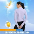thumbnail image 4 of Women's UPF 50+ Sun Shirts Protection Crop Jacket UV Protection Long Sleeve with Thumb Hole Full Zip Clothing Lightweight, 4 of 7