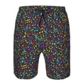 thumbnail image 4 of Yiaed Musical Notes Print Men's Swim Trunks with Lining Quick Dry Sports Shorts Beach Shorts Boardshorts-3X-Large, 4 of 5