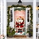 thumbnail image 5 of Cortina navideña para puerta con diseño de Papá Noel | Decoración festiva para el hogar | Tela de poliéster, decoración estándar para puertas y paredes interiores., 5 of 6