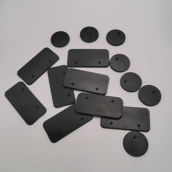 30pcs Transparent Plastic Display Bases with Pegs for 6 Inch Action Figures - Holder Stand Set for and Model Figurines