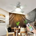 thumbnail image 6 of E27 Socket Led Ceiling Fan Light 14W With Remote For Bedroom Living Room Decor Light (White), 6 of 10