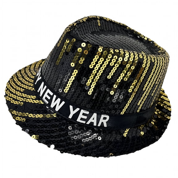 TELOLY Sequined Hat Stage Performances Hat Dancing Hat New Year Eve Party Hat