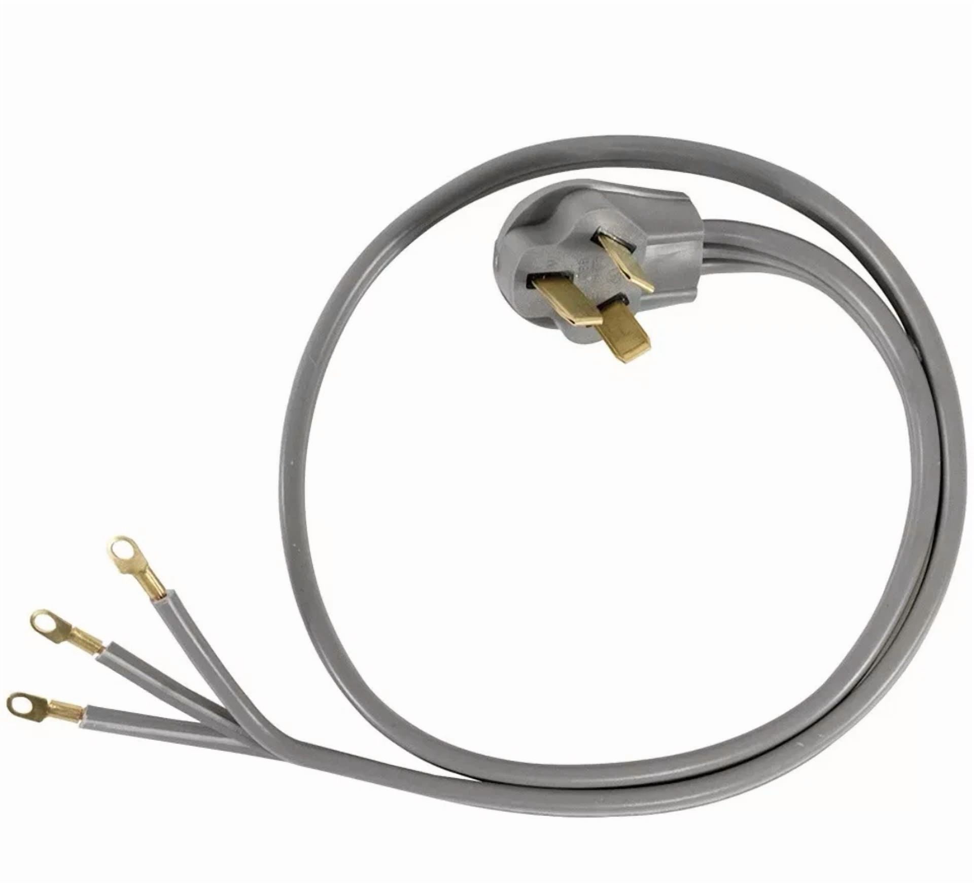 CIRCLE- 3 Prong Range Power Cord For Electric Cooktops, Ranges, Ovens 40 Amp