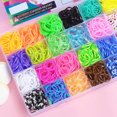 thumbnail image 2 of Willstar 2000+ Colorful Loom Bands Set , Premium Rubber Bands for Bracelet Making Kit DIY Band Bracelet Mega Refill Kit Girls Gift to Improve Imagination, 2 of 11