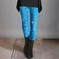 thumbnail image 2 of Women'S Mardi Print Butt Lifting Leggings, Casual Tight Pants For Women, Fleece Lined Thermal Yoga Leggings, 2 of 4