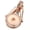 DZ286, variant on Rose Gold Drill Snap Pendant Keychain Fit 18mm Snap Button Jewelry Making DIY -DZ294