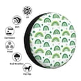 thumbnail image 4 of Pofeuu St. Patrick's Day rainbows Print Spare Tire Wheel Cover for Car Truck SUV Camper Universal Fit Spare Tire Cover RV Spare Tire Covers-14 inch, 4 of 6