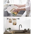 thumbnail image 5 of Easter Chicken Kitchen Dish Towels for Drying Dishes Set of 2, Colorful Eggs Spring Daisy Wildflowers Basket Waffle Weave Microfiber Hand Tea Bathroom Towels Quick Dry & Absorbent Towel 15.7x23.6, 5 of 7