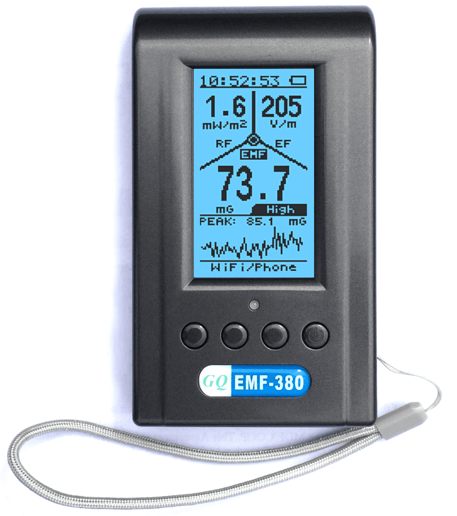 Advanced GQ EMF-380 V2 multi-field Electromagnetic EMF Meter RF Spectrum Analyzer up to 8G