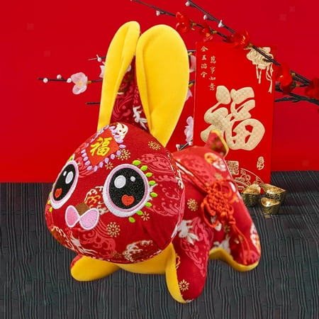 

Stuffed Toy Tiger Mascot Doll Plush Folk Pendant Cute Cute Zodiac Gift Random