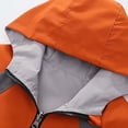 thumbnail image 5 of DJDLJWCJ Boys Windbreaker Jacket (3-15) Waterproof Hooded Reversible Jacket Spring/Fall Zip Up Outerwear for Kids Orange Size 3T, 5 of 9