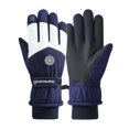 thumbnail image 5 of Guantes de ciclismo para hombres y mujeres, cálidos, para deportes al aire libre, guantes de invierno para esquiar, forro polar grueso, antideslizantes, resistentes al viento, de felpa de invierno, 5 of 5