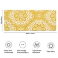 thumbnail image 3 of Yellow Ethnic Floral Pattern Bathroom Rugs Mat,Non Slip Microfiber Bathroom Rug,Rubber Backing,Soft Bathroom Mats for Bathroom Floor,Tub and Shower,60x24in(150x60cm), 3 of 5