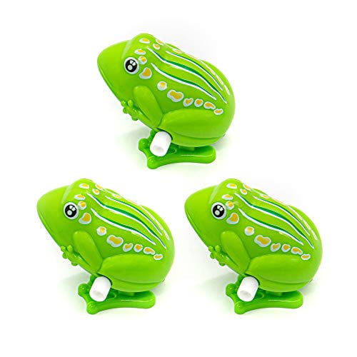 Lovely Plastic Jumping Frog Clockwork Toy Wind Up Toy For Children Kids Gifts 