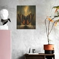 thumbnail image 3 of KLL Majestic Butterfly Sunset Print Canvas Wall Art, Canvas Painting Prints Canvas Art Wall Decor Home Decoration for Living Room Bedroom Office, 3 of 6