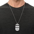 thumbnail image 4 of Dad Bereavement Gift, My Dad My Hero, Loss of Dad, Dad Birthday Gift Father Loss, Memorial Necklace, Remembrance Necklace - Graphic Military Dog Tag Necklace (Optional Personalized Engraving), 4 of 5