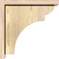 thumbnail image 3 of 6"W x 14"D x 14"H Yorktown Rough Sawn Corbel w/Backplate, Douglas Fir, 3 of 9