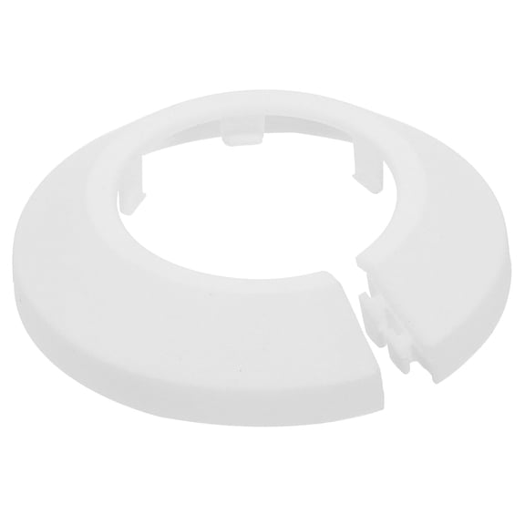 Escutcheon Plate, 1Pcs 32mm - Fit 1.26" Outer Diameter Split Pipe Flange Water Pipe Cover Collar Decoration, PP Plastic Plumbing Cover Plates (White)