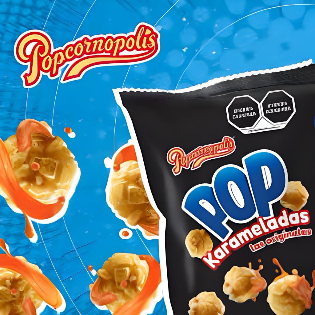 POP Karameladas 45g Box W/5 Bags Snack Mexican Popcorn