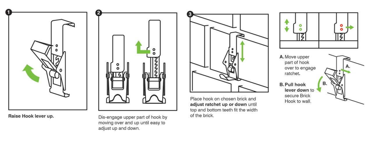 Hangman Indoor/Outdoor Brick Hook