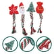 thumbnail image 5 of 4 juguetes para masticar con diseño de nudo, juguetes molares navideños, juguetes portátiles para masticar perros, suministros para perros, 5 of 8