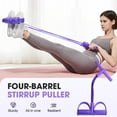 thumbnail image 2 of BYXAS 3 Pack 21 Fitness Resistance Bands-4 Tube Pedal Ankle Puller, 2025 New Stretching Bands for Arm and Leg Workouts, Multi-Functional Sit Up Rope for Home Gym Equipment, Fitness Beginners(Pink), 2 of 7