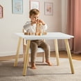 thumbnail image 2 of Ktaxon 3-in-1 Kids Activity Table Chairs for 2–8-Year-Old Kids, Toddler, Children Sensory Table and Chairs Set of 3, Best Gift Choice, 2 of 12