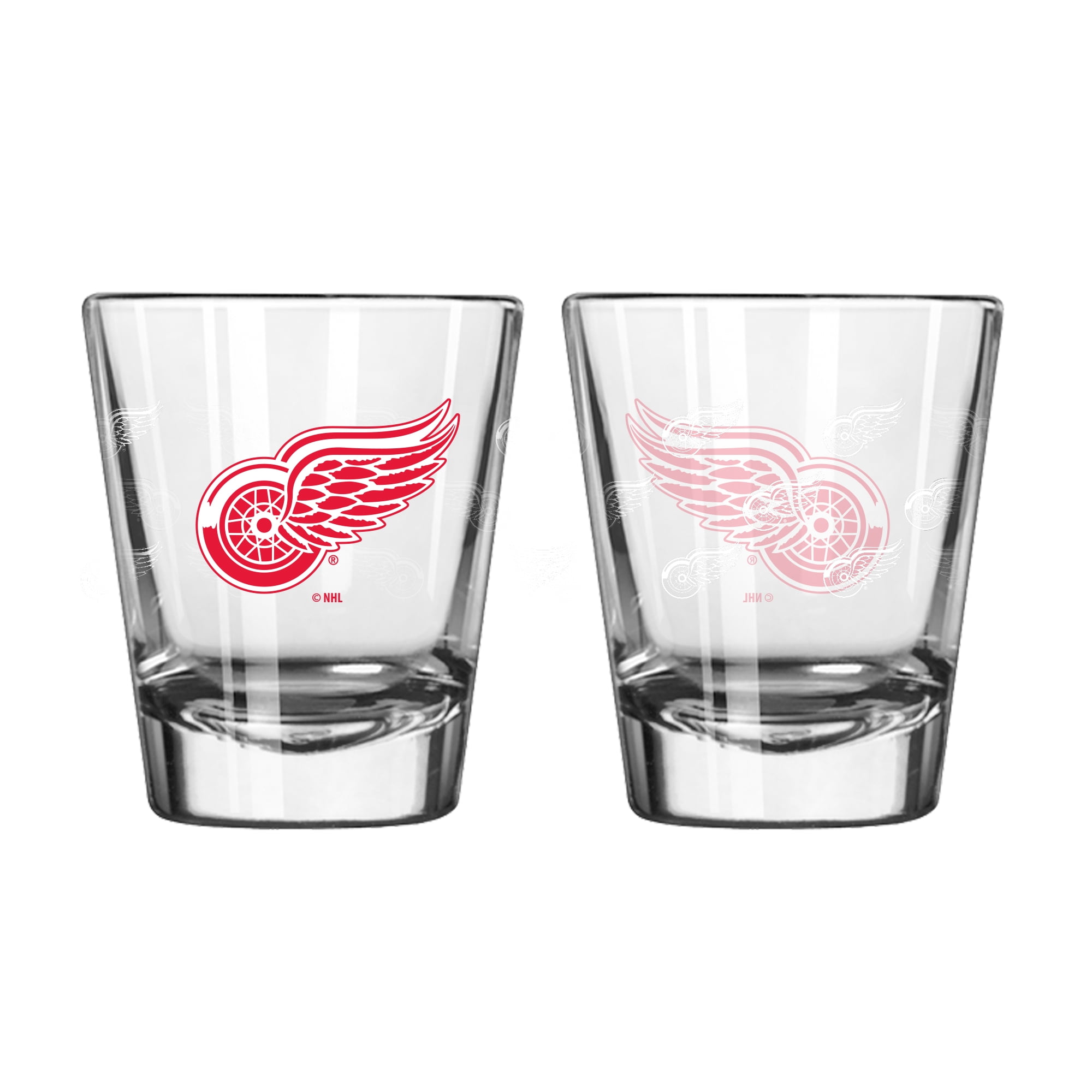 Nebraska Cornhuskers Shot Glass with White Satin Etched Team Logo