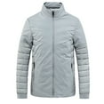 thumbnail image 2 of Lilgiuy Men's Novelty Jacket Stand Collar Lightweight Padded Jacket Winter Warm Jacket Casual Coat for Daily Leisure Life, 2 of 5