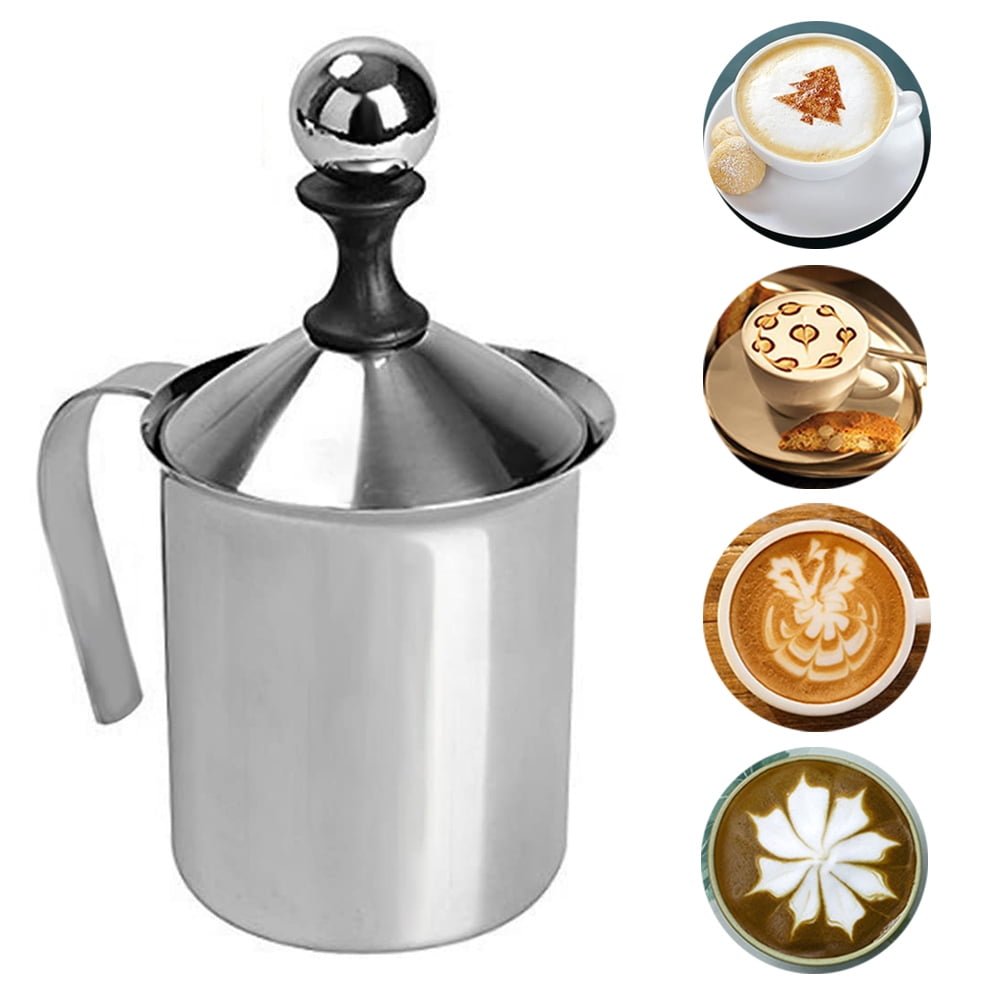 Milk Creamer Frother Handheld Double Mesh Milk Foam Maker Cappuccino