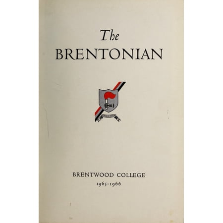 (Custom Reprint) Yearbook: 1966 Brentwood College School - Brentonian Yearbook (Mill Bay, British Columbia Canada)