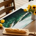 thumbnail image 5 of Placemat Ombre Blue Abstract Wave Placemats for Dining Table Modern Art Washable Table Mats for Party Kitchen Dining Decoration, 5 of 7